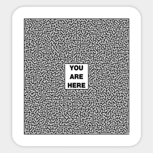 THE MAZE Sticker